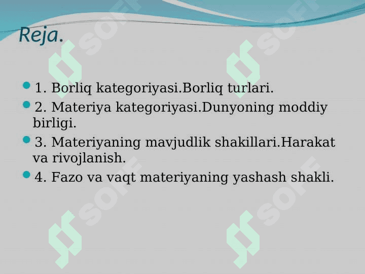 Borliq falsafasi 2