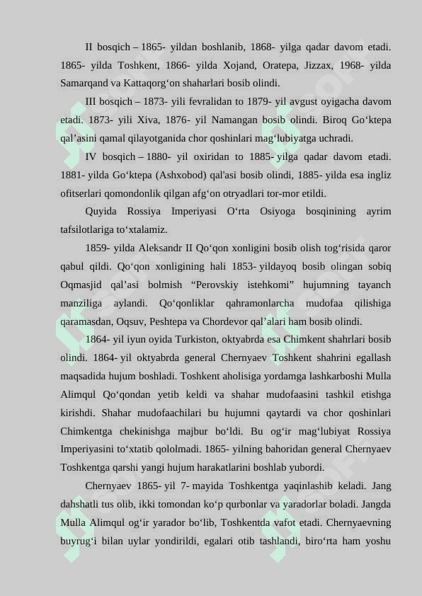 XIVA XONLIGI VA BUXORO AMIRLIGINING QIZIL ARMIYASI TOMONIDAN TUGATILISHI 5