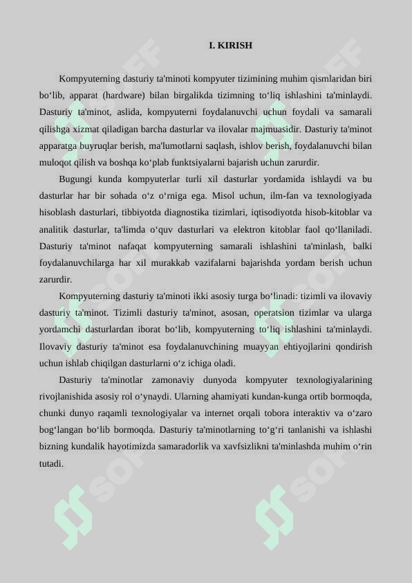 Kompyuterning dasturiy ta'minoti 2