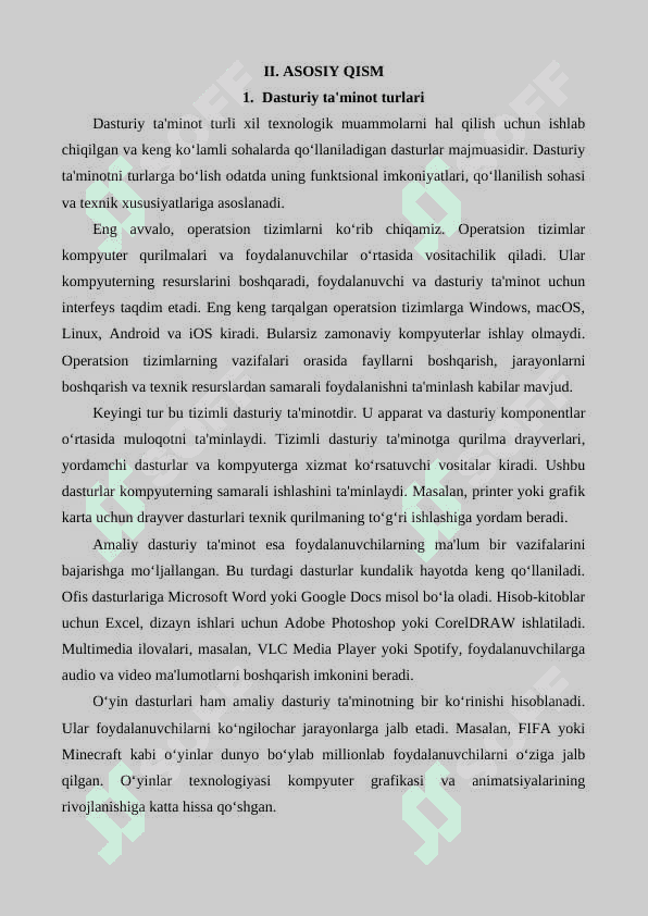 Kompyuterning dasturiy ta'minoti 3