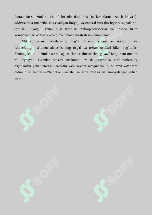 Mikroprotsessor tizimlarining ma'lumot almashish usullari 5
