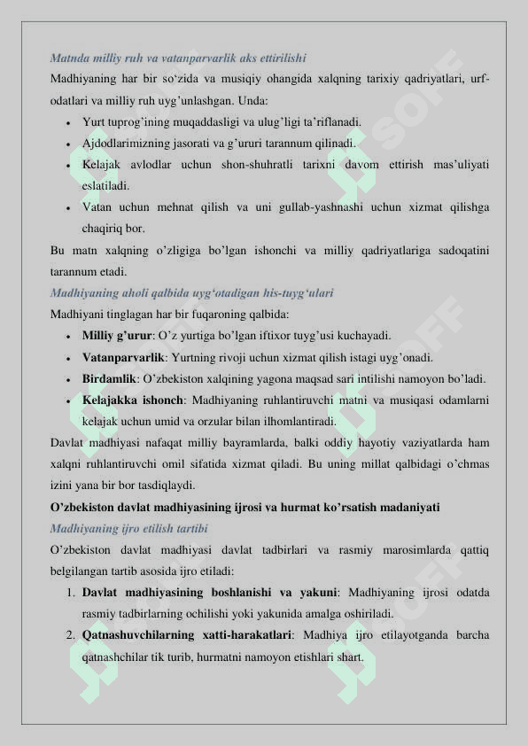 O’zbekiston Respublikasining davlat madhiyasi 25 4