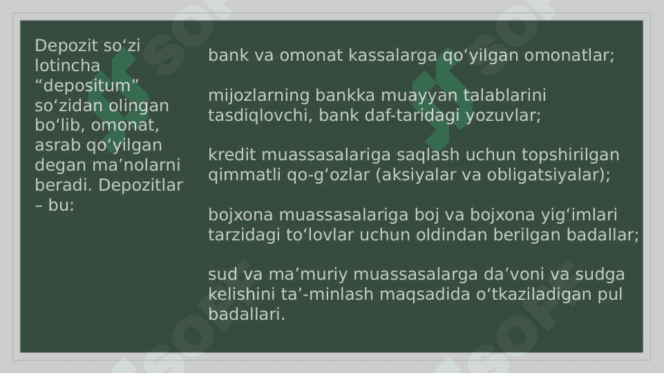 Tijorat banklarining passiv operatsiyalari 4