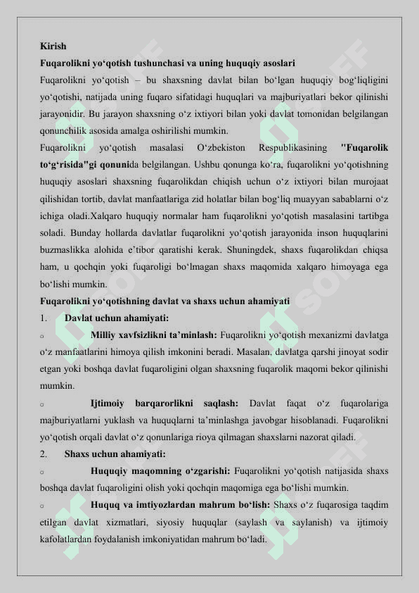 Fuqarolikni yo’qotish asoslari hamda tartibi 25 2