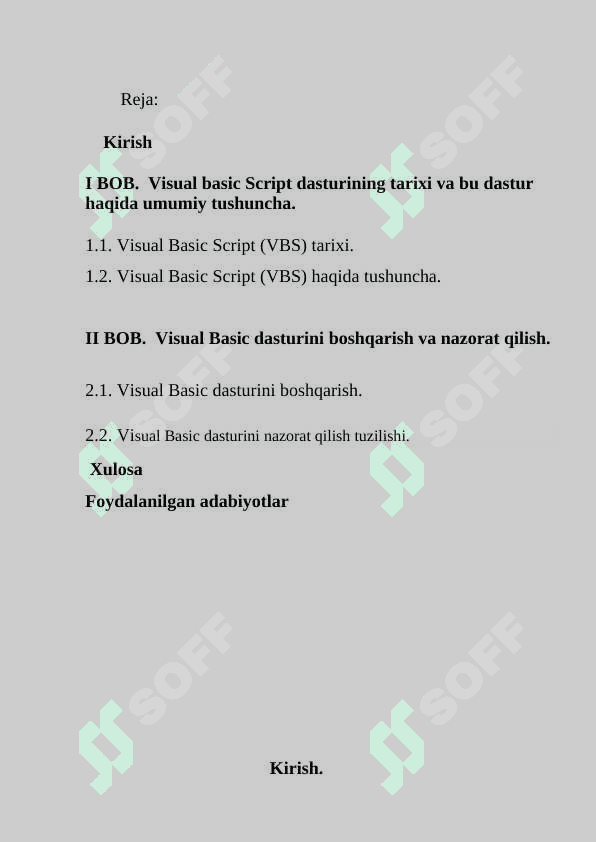 Visual Basic Script (VBS) ssenariylar tuzish 2