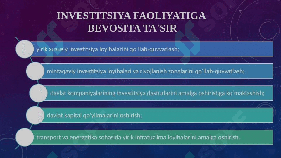 Rossiya Federatsiyasi va o’zbekiston respublikasi investitsion siyosati 5