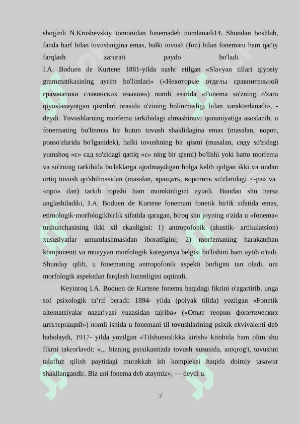 Fonema. Fonologik oppozitsiya va korrelyatsiya 7