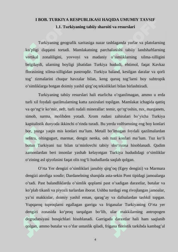 Turkiya Respublikasi geografiyasi 4