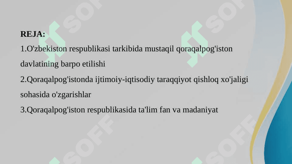 Qoraqalpog'iston respublikasi 2
