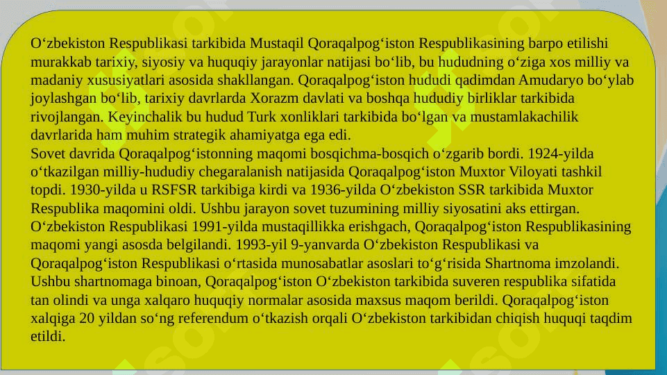 Qoraqalpog'iston respublikasi 3