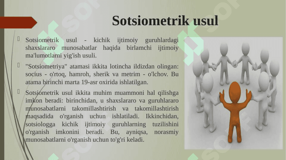 Sotsiometriya metodikasi asosida guruhiy munosabatlarni va liderlik maqomini oʻrganish va tahlil qilish 4