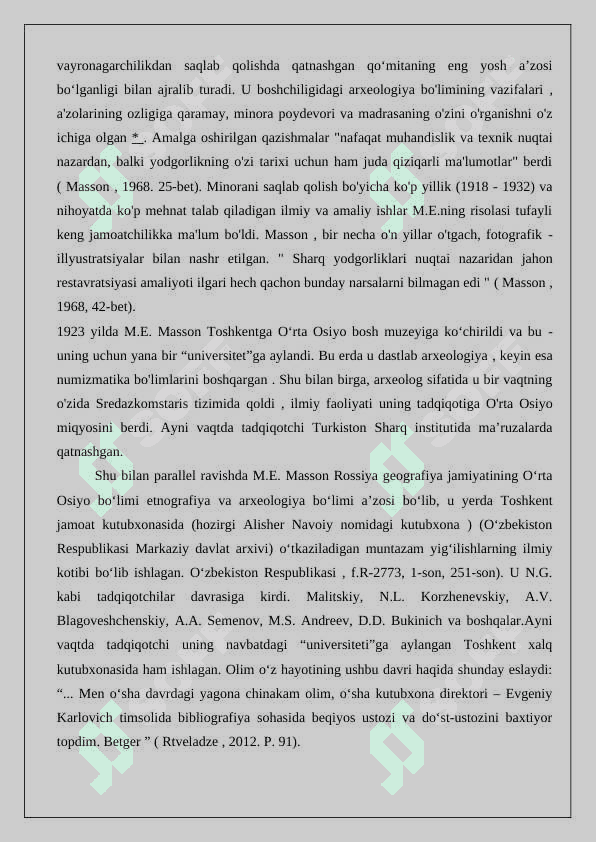 M.Е.Mаssоnning tаriх fаnining rivоjlаnishigа qo‘shgаn hissаsi  24 4