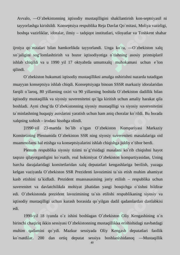 Mustaqillik davri tarixini o`rganish muammollari 2