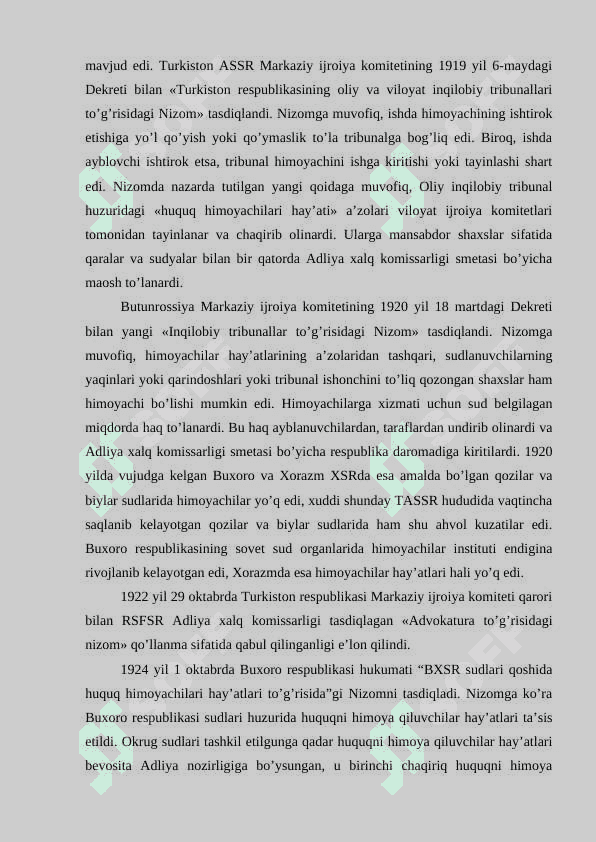 O’zbekiston Respublikasida advokatlik faoliyatining tashkiliy-huquqiy asoslari 24 4