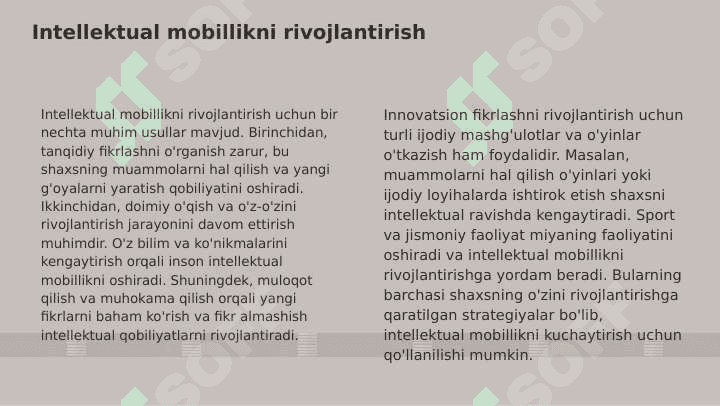 Intellekt psixologiyasida mobillik 7