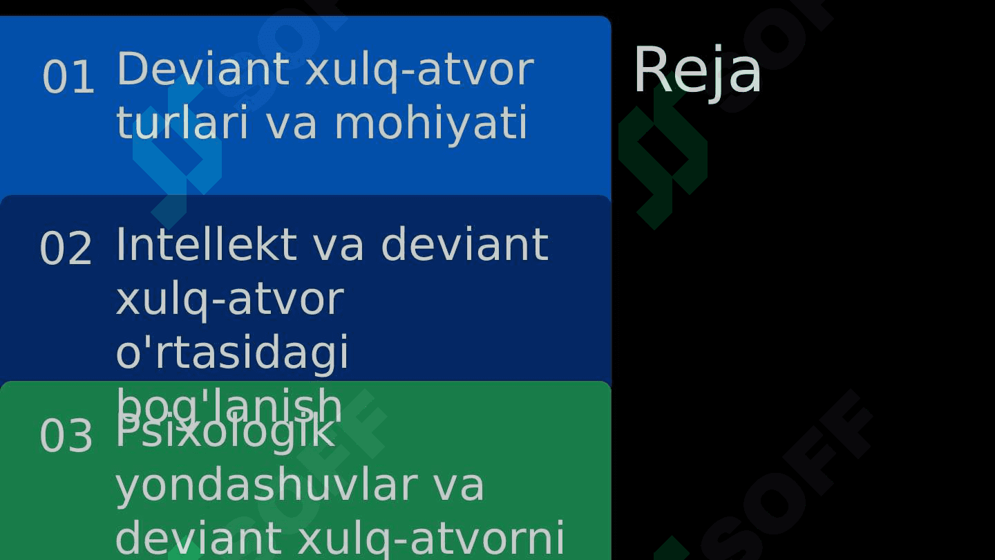 Deviant xulq-atvor intellekt psixologiyasi 2