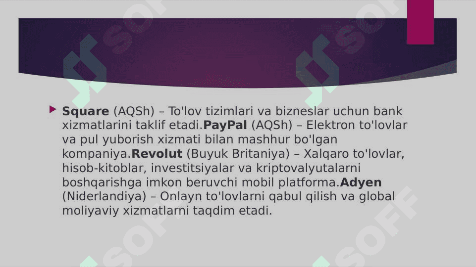 Eng yirik Fintej kompaniyalari 5