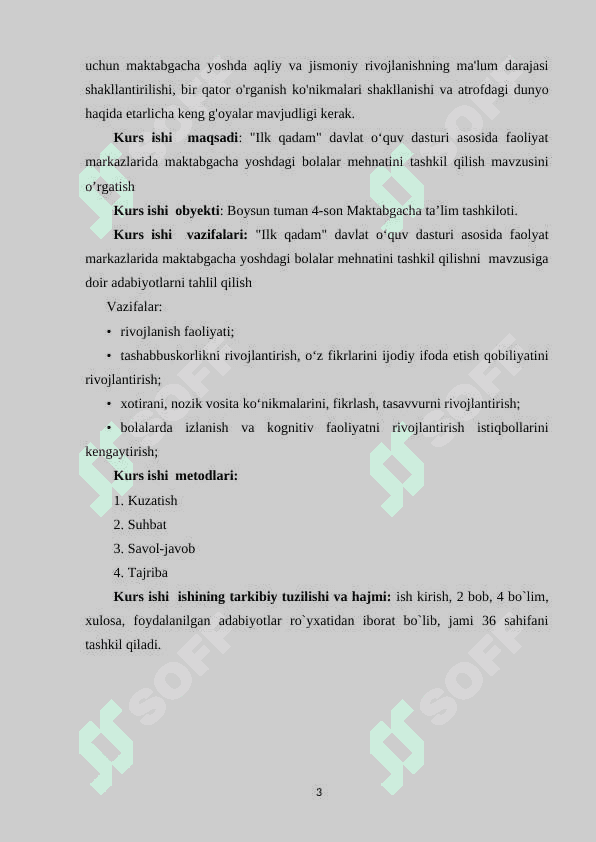 Ilk qadam davlat o‘quv dasturi asosida faoliyat markazlarida maktabgacha ta’lim tizimlarida mehnat tarbiyasini tashkil etish 3