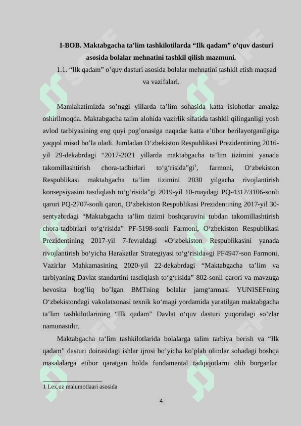 Ilk qadam davlat o‘quv dasturi asosida faoliyat markazlarida maktabgacha ta’lim tizimlarida mehnat tarbiyasini tashkil etish 4