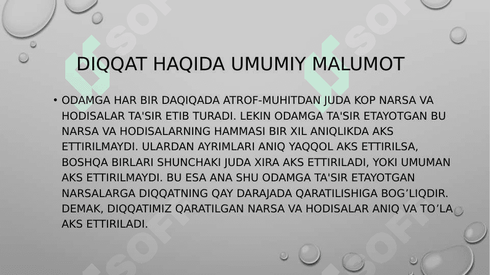 Diqqat va xotira 2