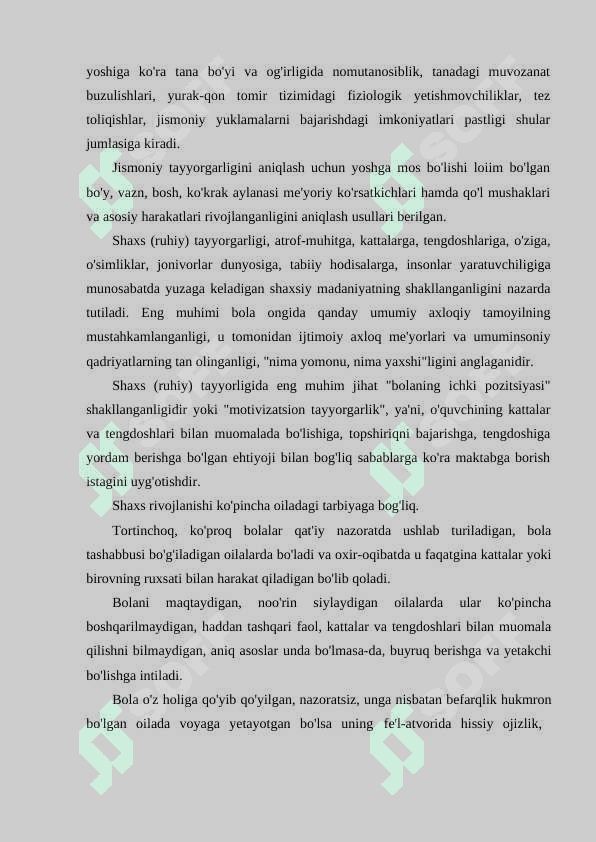 Maktabga psixologik tayyorgarlik muammosi 5