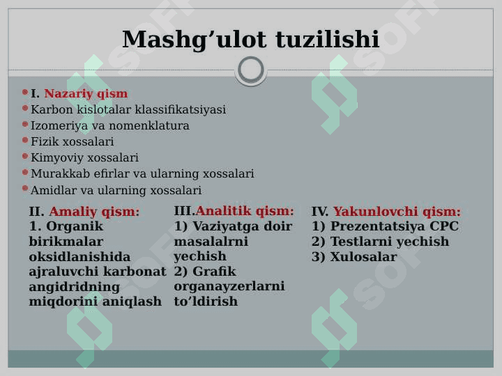 KARBON KISLOTALAR VA ULARNING XOSILALARI 3