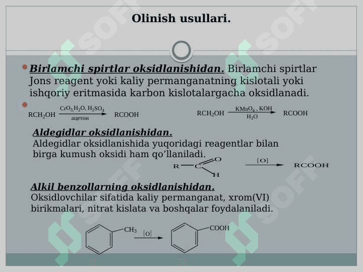 KARBON KISLOTALAR VA ULARNING XOSILALARI 6