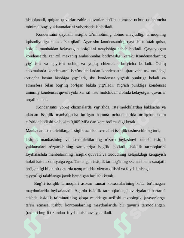 BUG` BILAN   ISITISH TIZIMLARI 4