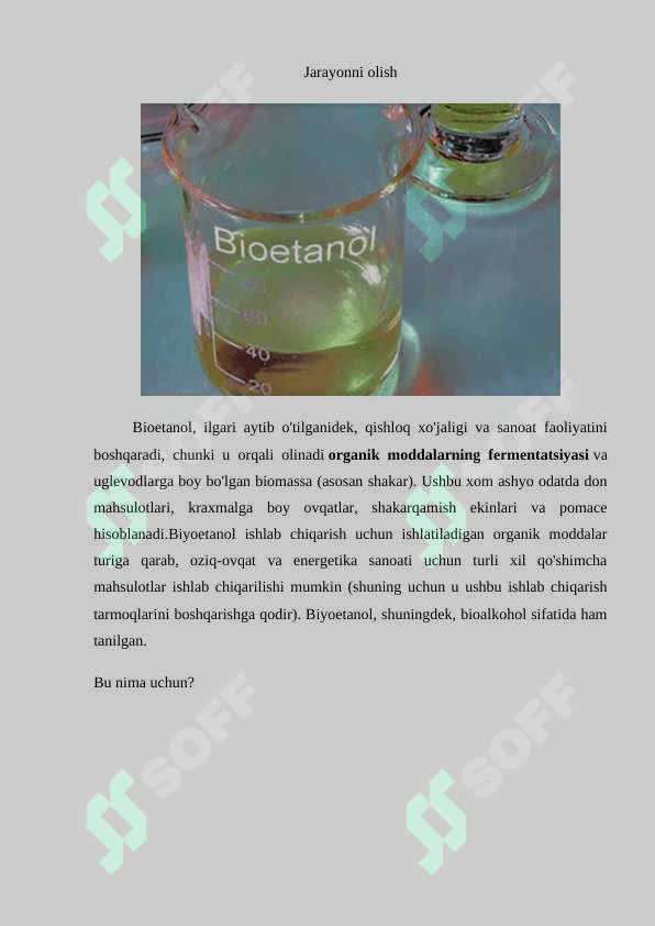 BIOETANOL OLISH TEXNOLOGIYASI 3