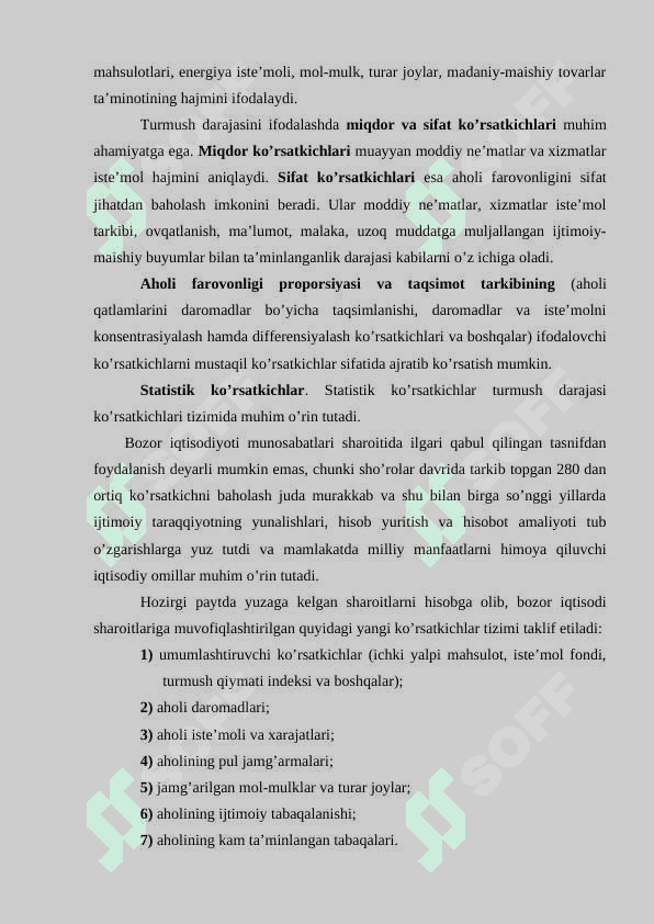 Aholining turmush darajasi va daromadlari 6