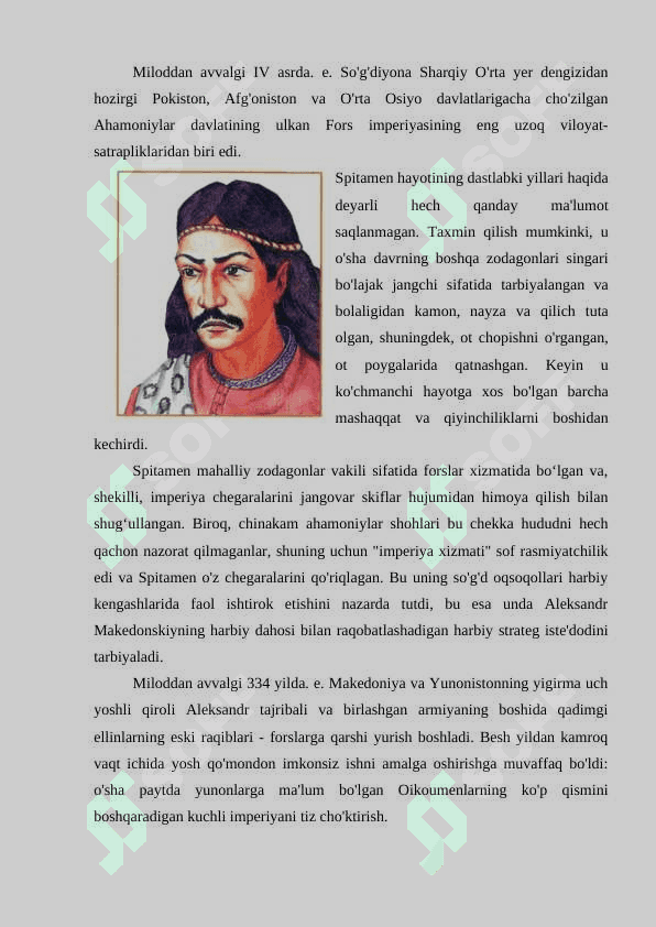Milliy qahramonlar Spitamen 3