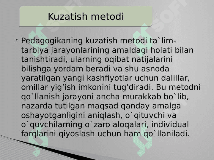 Pedagogika  Pedagogika metod va metodologiyasi 7