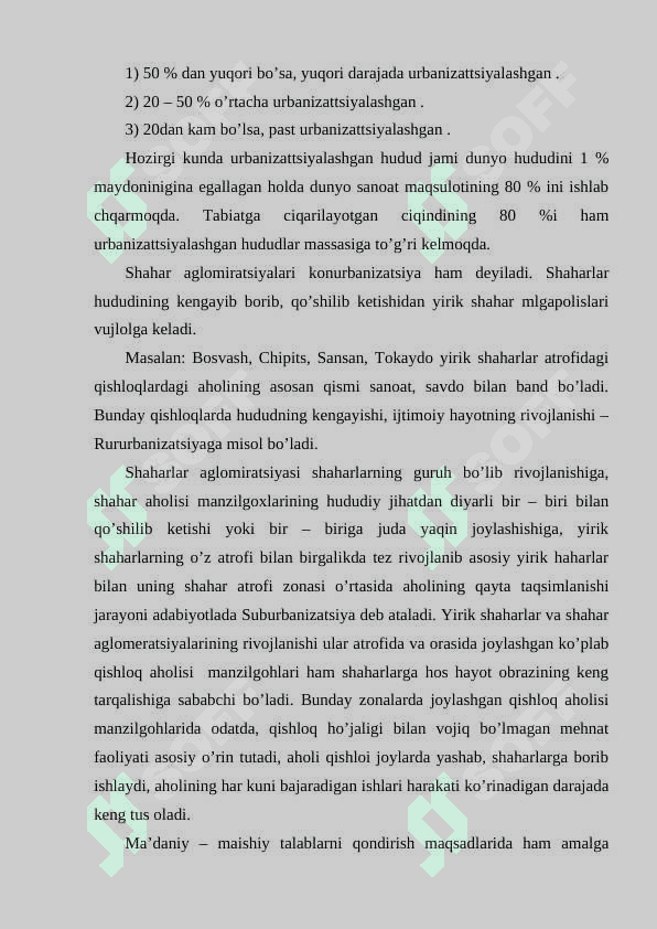 URBANIZATSIYA VA ATROF MUHITNI MUHOFAZA QILISH 3