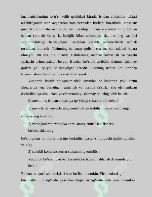 Issiqlik tarmoqlarini ishga tushirish, sozlash, sinash va ulardan foydalanish 4