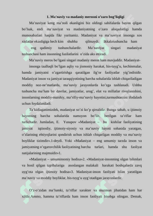 MA’NAVIY VA MADANIY MEROS 2