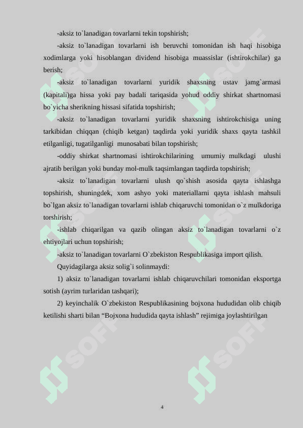 AKSIZ SOLIG`I 4