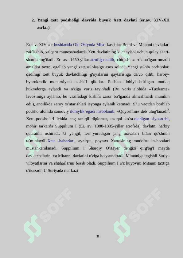 Qadimgi Xett podsholigi 8