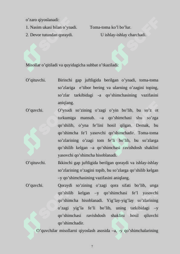 interfaol usullardan foydalanish Ona tili darslarida taqqoslash usulini qo’llash yo’llari 7