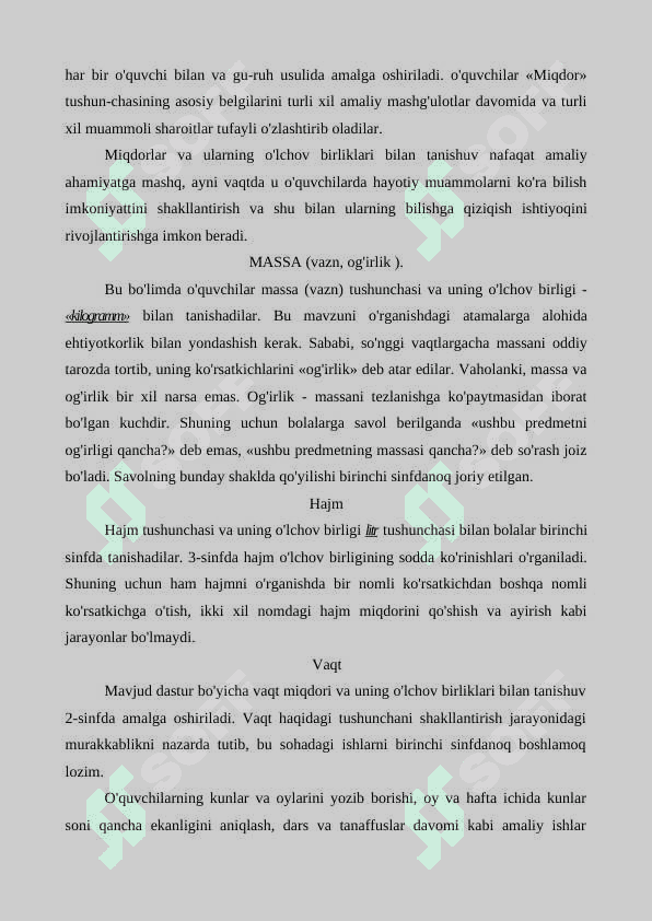 3-sinfda uzunlik o'lchov birligini o'qitish 6