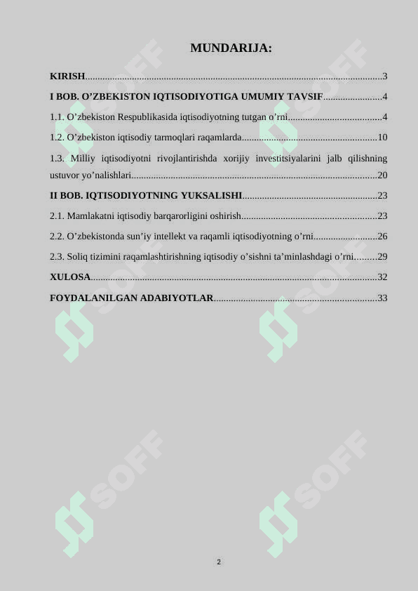 O’zbekiston iqtisodiyoti 2