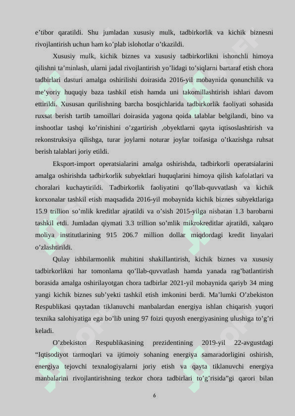 O’zbekiston iqtisodiyoti 6