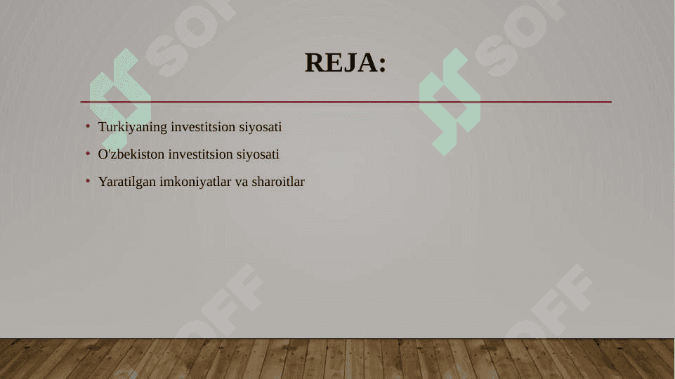 Turkiya va O'zbekiston investitsion siyosati 2
