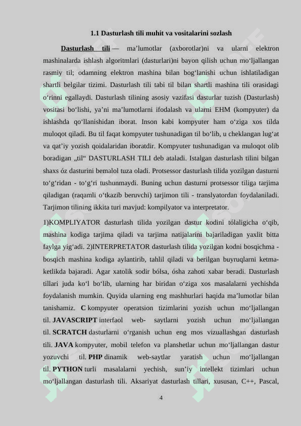 Dasturlash tili muhit va vositalarini sozlash.doc 4