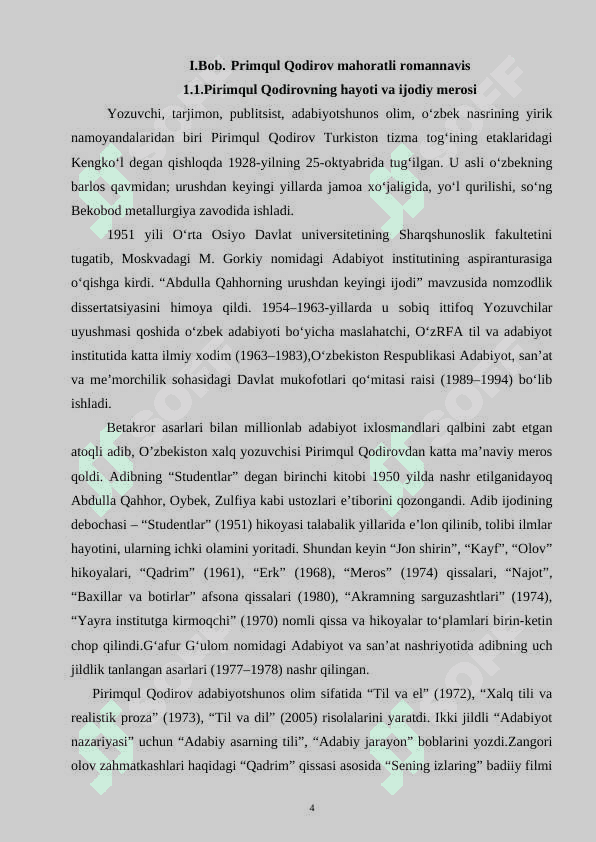 PRIMQUL QODIROV MAHORATLI ROMANNAVIS 4