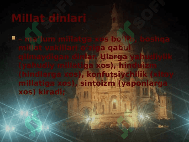 JAHON DINLARI 3