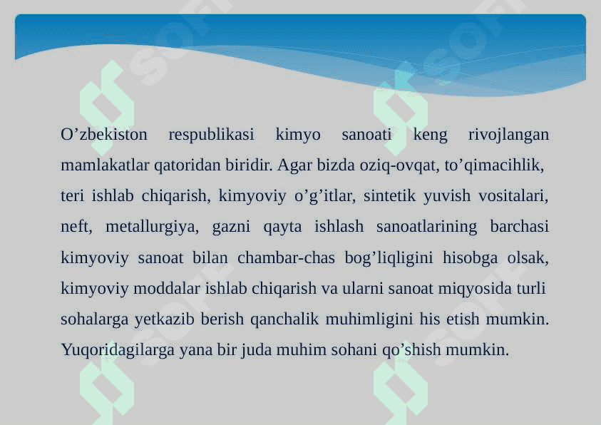 KIMYO FANINING HOZIRGI ZAMONMUAMMOLARINI  HAL ETISHDAGI ROLI 2
