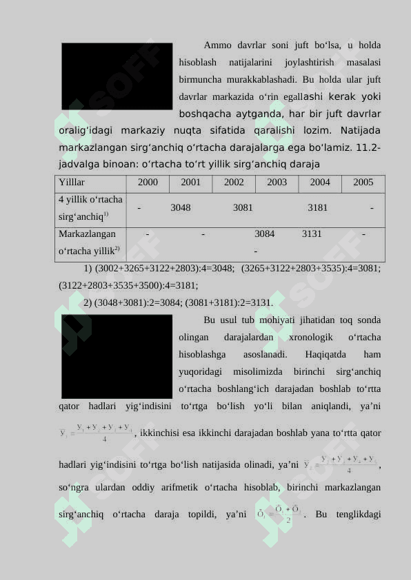 Uzoq muddatli rivojlanish tendensiyalarini aniqlash usullari. 4