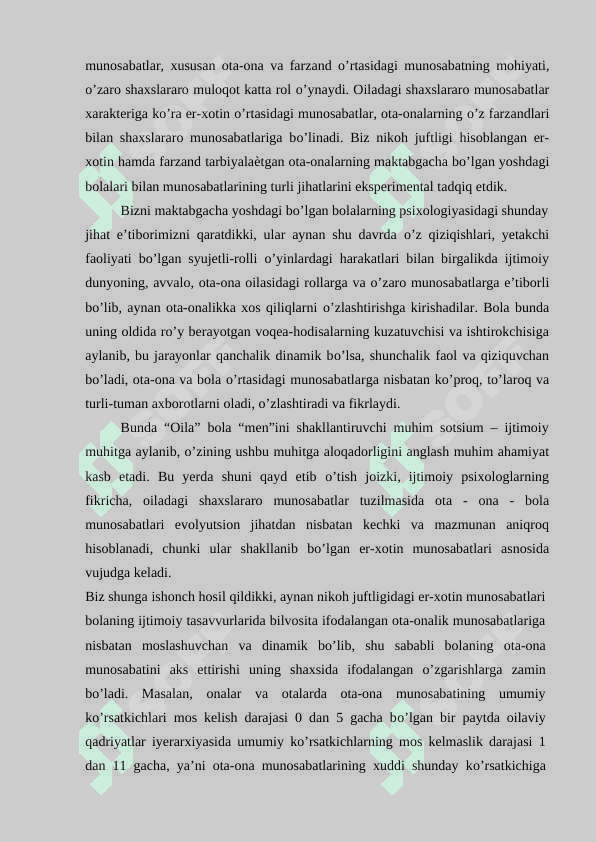 Maktabgacha tarbiya yoshida egosinterizmning shakllanishi 3