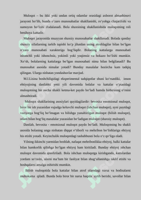 Maktabgacha tarbiya yoshida egosinterizmning shakllanishi 8