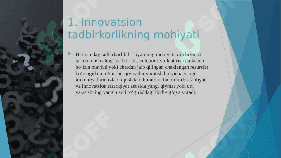 Innovatsion tadbirkorlik va innovatsion biznes 3